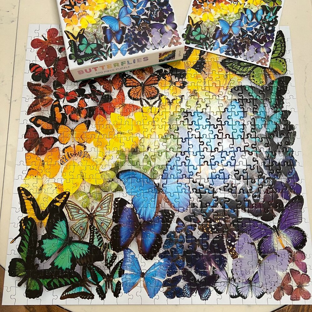 SALE! Beautiful and Fun! Butterflies Puzzle 500 Piece